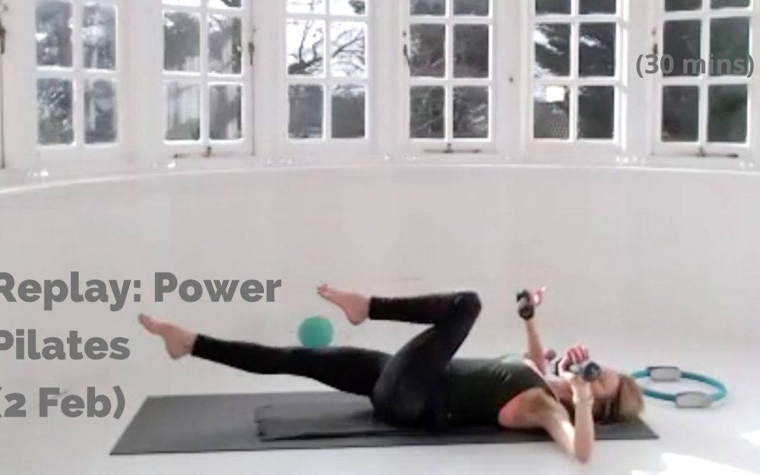 Replay: Power Pilates (2 Feb) (30 Minutes)