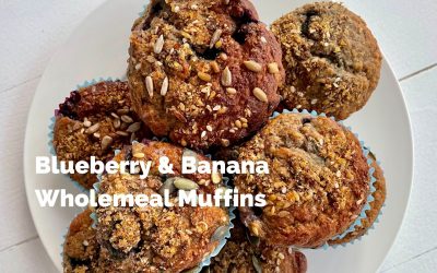 Blueberry & Banana Wholemeal Muffins