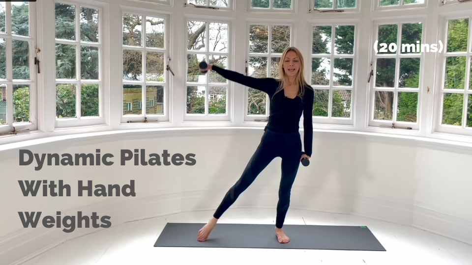 Dynamic Pilates With Hand Weights (20 mins)