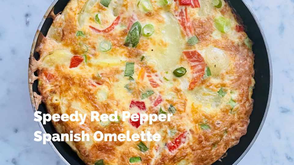 Speedy Red Pepper Spanish Omelette Style