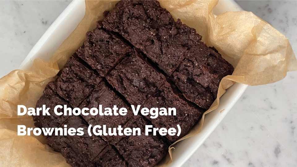 Dark Chocolate Vegan Brownie (Gluten Free)