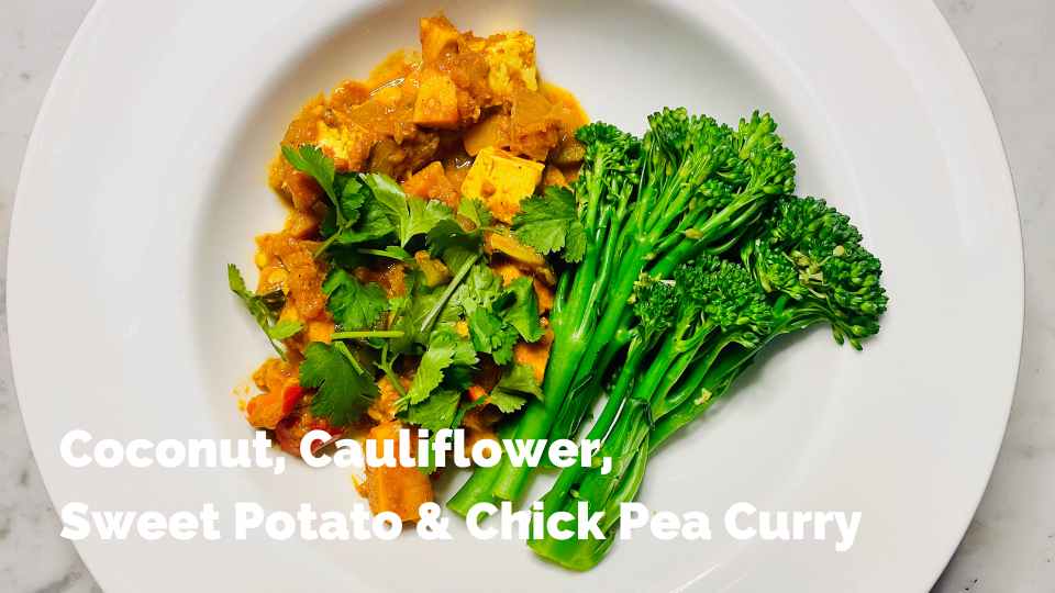Coconut, Cauliflower, Sweet Potato & Chick Pea Curry