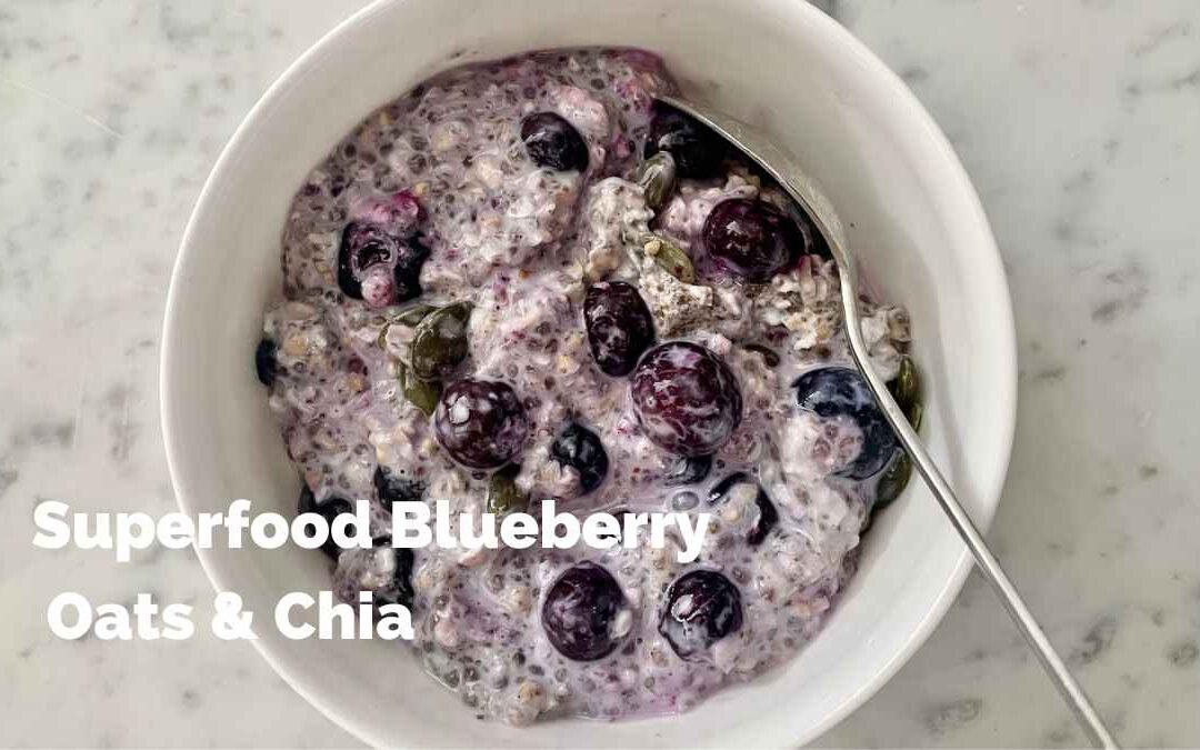 Superfood Blueberry Oats & Chia Bircher