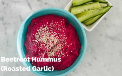 Beetroot Hummus (with Roasted Garlic)